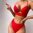 thumbnail image 4 of Lovzfmll Bikini Set for Women, Plus Size Leaf Print Longline Top with Skirted Shorts, Conservative Bathing Suit for Beach, 4 of 9