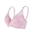 thumbnail image 3 of ALLLIST Womens Bras Lace Push up No Wire Bralette Solid Pink Lifting Plunge Ladies Bras Size M-2XL, 3 of 4