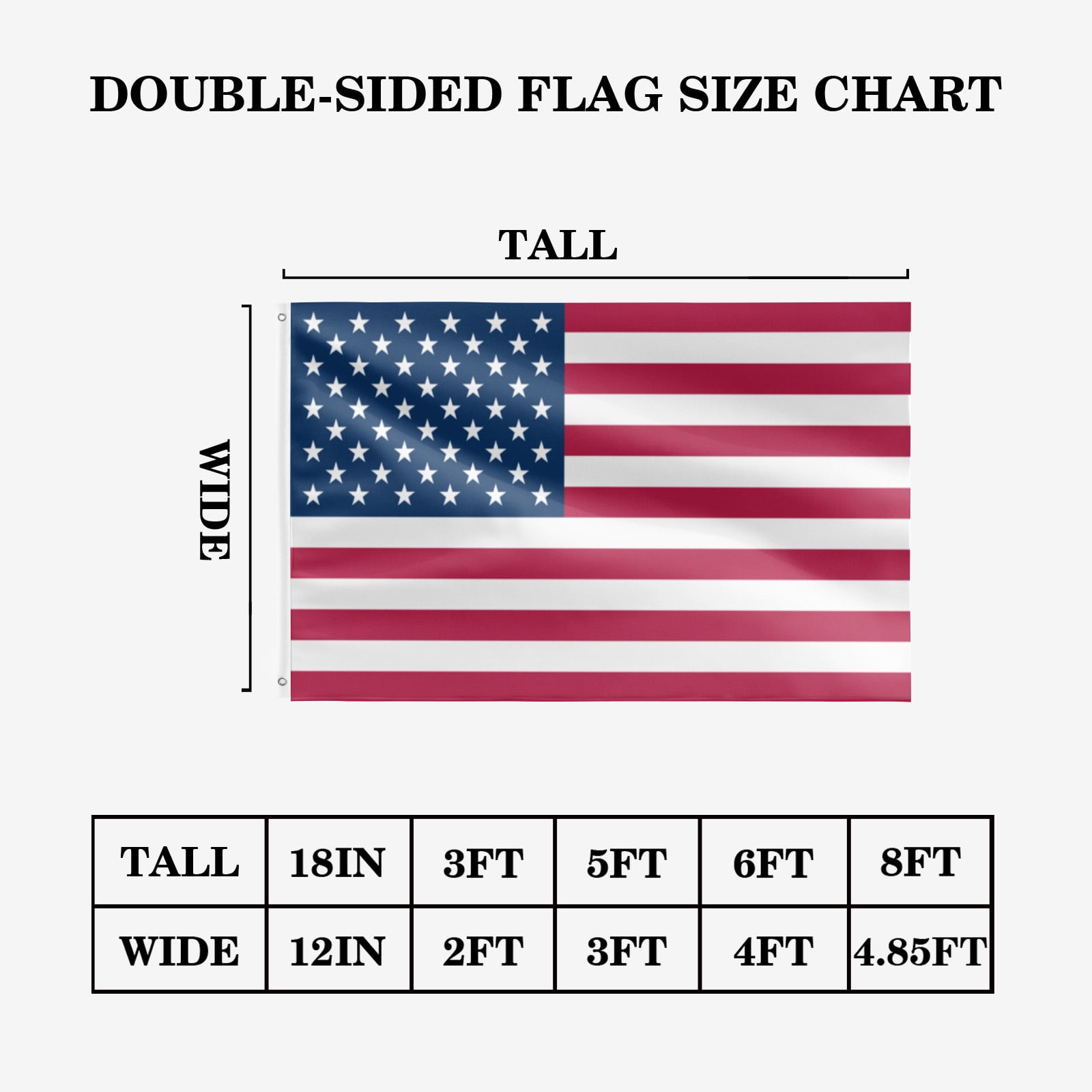 Livetty Double Sided 3 layers Flags 4x6 Ft United States Flags Banner for Yard Decoration Garden Display For World Soccer Play