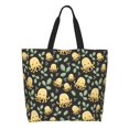 thumbnail image 1 of Fotbe Octopuses And Leaves Bolsa Tote Estética de Lona con Estampado para Mujer - Bolsa Reutilizable de Hombro Casual para Vacaciones, Compras, Trabajo y Gimnasio, 1 of 8