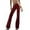 Red-3R, variant on REALiKUN Women's High Waisted Flare Long Pants Cut Out Stretchy Ladder Bootcut Yoga Pants White M