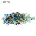 thumbnail image 3 of Uxcell 200g/0.44lb 7-9mm Glass Stones Pebbles Decor for Vase Filler Aquarium, Multicolor, 3 of 6