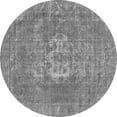 thumbnail image 1 of Ahgly Company Indoor Round Oriental Gray Industrial Area Rugs, 4' Round, 1 of 4