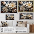 thumbnail image 4 of Designart "Whispering Beige Peonies II" Peonies Floater Framed Wall Art Prints, 4 of 5