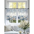 thumbnail image 4 of Blue Coastal Starfish Sheer Curtains 54 Inch Length 2 Panels for Living Room, Beach Nautical Shell Eucalyptus Summer Voile Kitchen Curtain Set, Luxury Privacy Drapes Window Treatment for Bedroom, 4 of 7