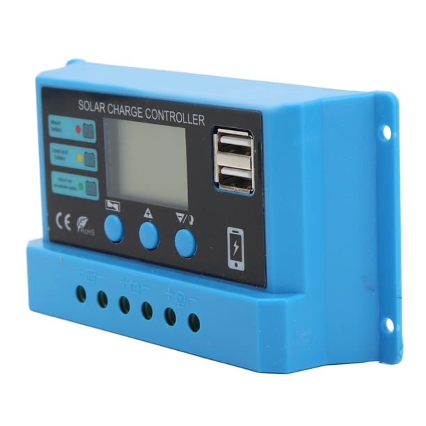Controlador De Panel Solar, Controlador De Carga Fotovoltaica De Alta Eficiencia De 12 V 24 V Menos Interferencia Chip Para Batería De Litio