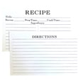 thumbnail image 1 of Quinlirra Liquidación 50 Tarjetas de Receta, Tarjetas de Receta Blancas, Tarjetas de Doble Cara, Tarjetas de Receta en Blanco para Despedidas de Soltera y Bodas, Regalos de Navidad D, 1 of 2