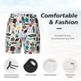 thumbnail image 5 of Lsque Mens Swim Trunks Dinosaur Pattern - Bathing Suit Compression Liner - Beach Swim Shorts Swimwear - (S-3XL) - Stretch Quick Dry -X-Large, 5 of 9
