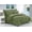 Green, variant on Elegant Comfort 8-Piece Sage Dobby Stripe Comforter Bedding Set, Queen
