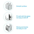 thumbnail image 4 of Uxcell Frameless Glass Clamp Zinc Alloy Shower Door Bracket Non-Porous Sliding Door Clip for 3-5 mm Glass, Silver 4 Pack, 4 of 6