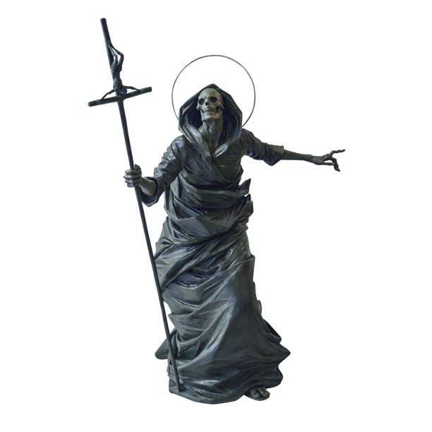 Escultura de resina negra SCZ decoración de Halloween 22x12CM