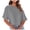 Gray, variant on Women Drop Shoulder Crop Tops Round Neck Short Sleeve Solid Casual Comfy Fashion Trendy Beach Vacation Travel Loose Blouse, Red M