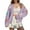 Purple, variant on purcolt Women's Crochet Flowers Chunky Knit Cardigan Sweater Long Sleeve Open Front Loose Cropped Cardigan Outerwear Coats