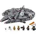 thumbnail image 4 of LEGO Star Wars Millennium Falcon 75257 Building Set - Starship Model with Finn, Chewbacca, Lando Calrissian, Boolio, C-3PO, R2-D2, and D-O Minifigures, The Rise of Skywalker Movie Collection, 4 of 9