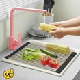 thumbnail image 3 of Roll-up Dish Drying Rack, Roll-up Dish Rack Dish Rack Drying Rack, Foldable Stainless Steel Roll-up Dish Drying Rack Sink Kitchen Drain Racks, 43x35cm, 3 of 4
