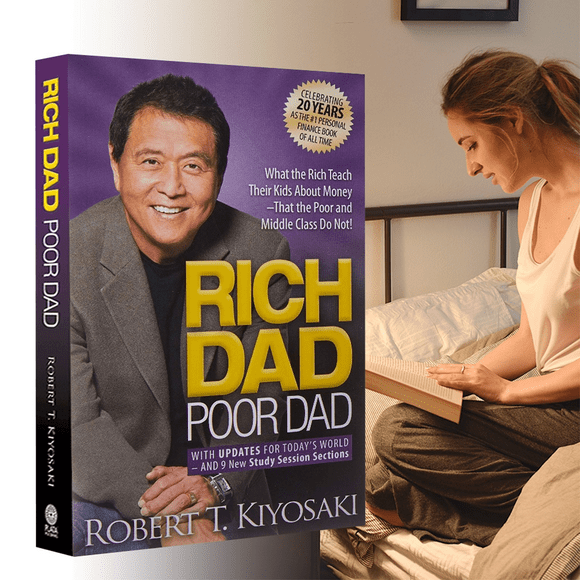Perfect Gift Rich Dad Poor Dad: What The Rich Teach Their Children But The Poor And The Middle Class Don't! 1 book Rich Dad Poor Dad - Paperback Must-Read Gift Idea Present Makeup Organizers