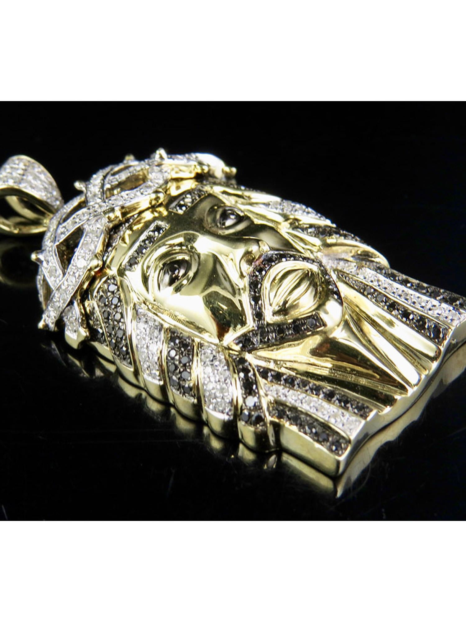 Men's 10K Yellow Gold Genuine Diamond 