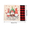 thumbnail image 5 of Amzcrzy Chemin de Table Décorations de Noël Lin Poupée Sans Visage Tapis de Table Poupée Tapis d'Isolation Table Habillage Dessin Animé Ensemble de Table Napperons, 5 of 5