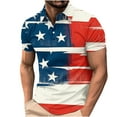 thumbnail image 2 of Njoeus Mens T-Shirts Beach Shirts For Men Men'S Golf Shirts Independence Day American Flag Print T-Shirts Mens Fashion Short Sleeve Golf Shirt Xs-4Xl Men Tops Casual Summer Savings, 2 of 5