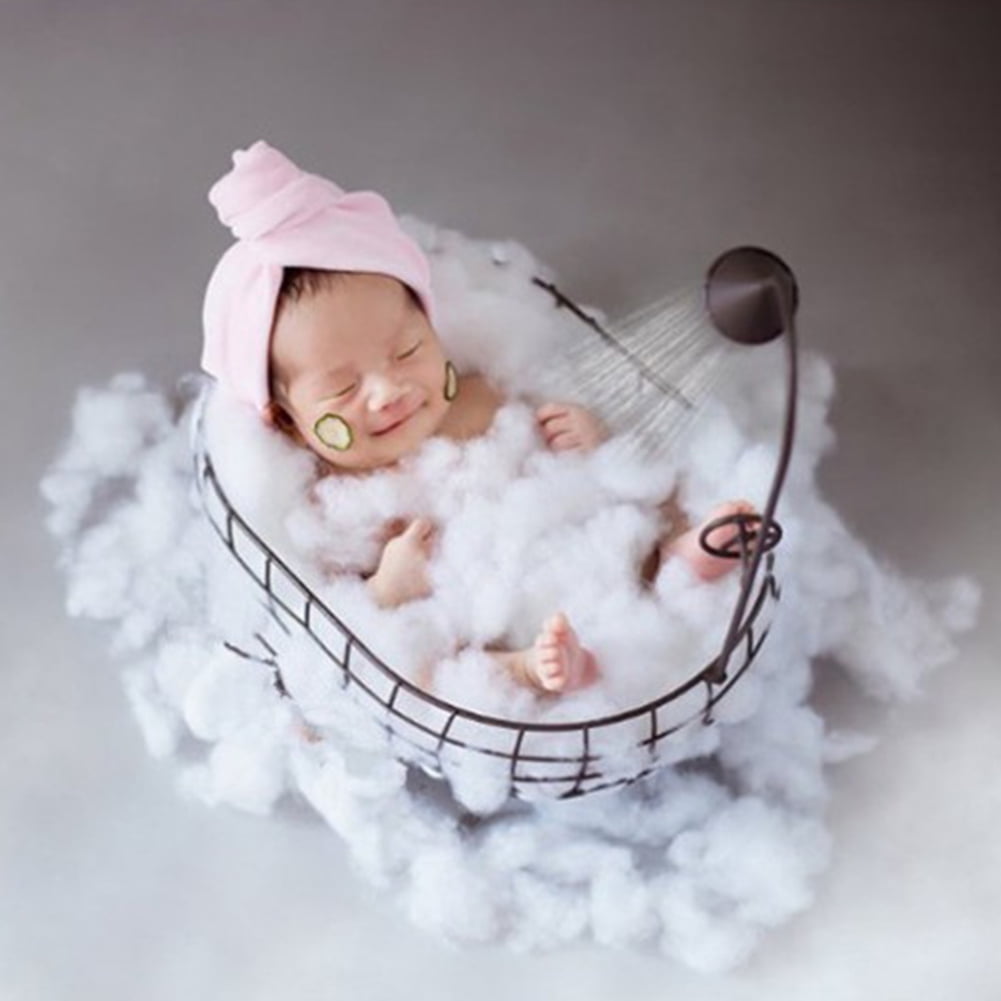 Newborn Baby Basket Photography Bed Month Bath Photography Furniture
