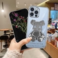 thumbnail image 4 of SOATUTO Cool Bear Shockproof Clear Phone Case Cover 3D Bear Luxury For iPhone 12 Pro Max - Silver, 4 of 7