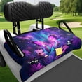 thumbnail image 3 of Uorisanigo Purple Butterfly Golf Cart Seat Cover, Golf Cart Seat Towel Blanket Fits for EZGO, Club Car, Yamaha and More 2-Seat Carts, with 4 Storage Pockets, Easy to Install & Clean, 3 of 7