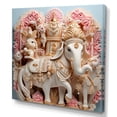 thumbnail image 2 of Designart "Jaipur Elephants Indian Art II" People Wall Art - Global White Indian Art Hallway Wall Art Decor, 2 of 6