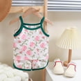 thumbnail image 2 of RMGVDSD Girls' Pajama Set Sleepwear Kid's Summer Homewear Baby Girls Cartoon Printed Sleeveless Suspenders Tops Shorts 2Pc Pajamas Suits Soft Nightwear Sleepwear, 2 of 3