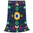 thumbnail image 2 of Fotbe Colorful Mexican Flower Manta de Franela Acolchonada con Estampado, Súper Suave y Esponjosa, Extra Grande para Sofá, Cama, Uso Todo el Año-60"x50", 2 of 7