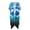 Blue Tie Dye Pattern, variant on Polyester Long Kimono Swimsuit Cover Up for Beach Short Sleeve Breathable Tie-Dye Stars & Stripes