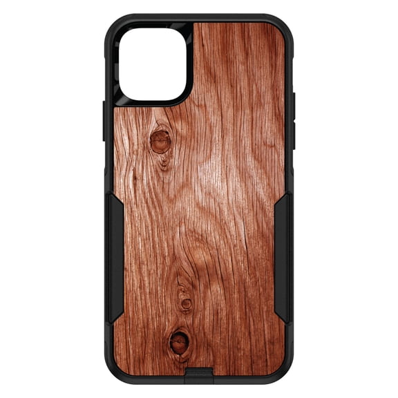 DistinctInk Custom SKIN / DECAL compatible with OtterBox Commuter for iPhone 11 Pro MAX (6.5" Screen) - Orange Weathered Wood Grain Print - Printed Wood Grain Image
