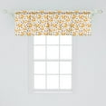 thumbnail image 2 of Ambesonne Autumn Window Valance, Squirrel Mushroom Acorn, 54" X 18", Orange Pale Orange Taupe, 2 of 3