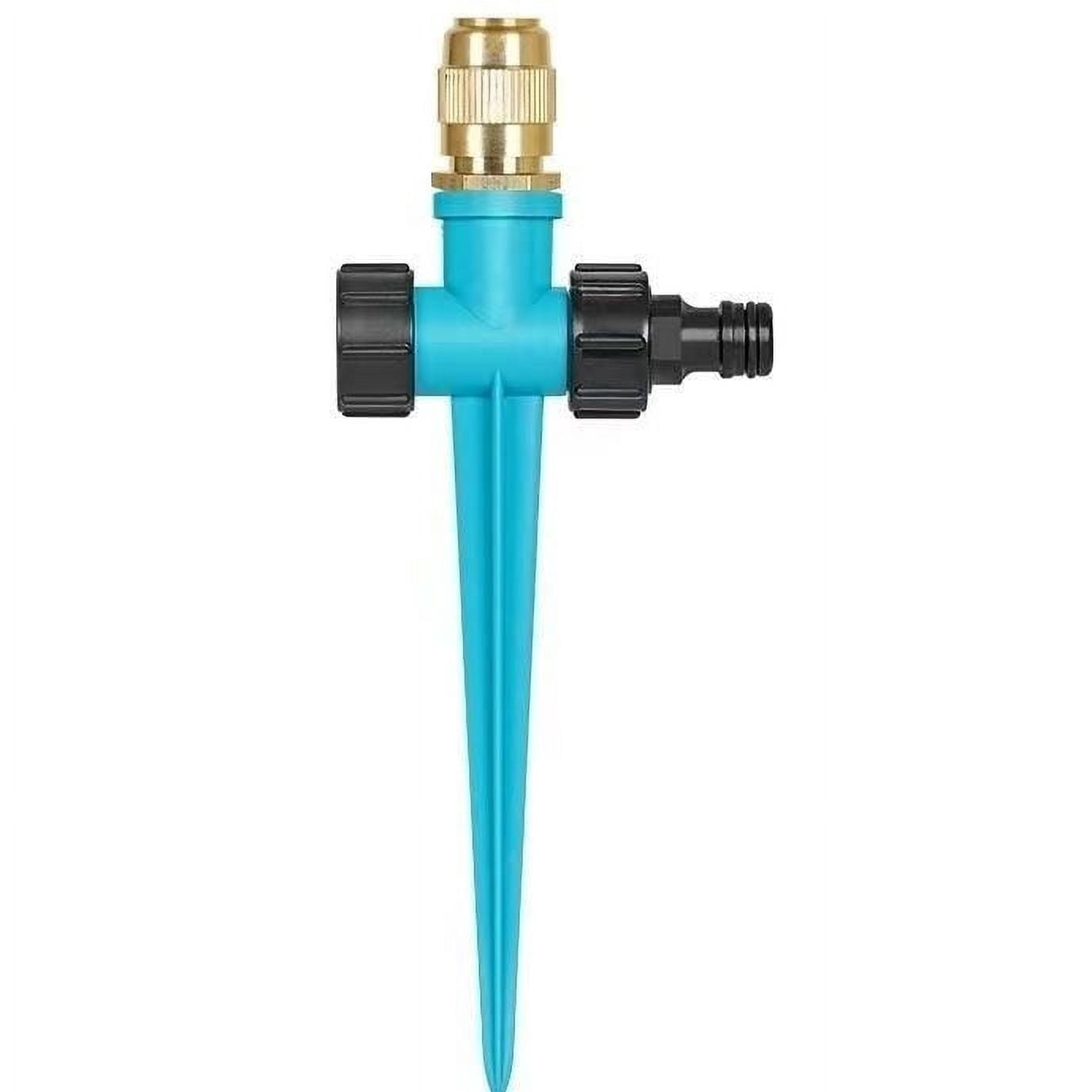 Arkzeo Metal Lawn Sprinkler Set 360° Automatic Garden Irrigation System 1/2 Head Adjustable Nozzle for Yard Patio Watering 2 Pack