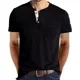 thumbnail image 2 of Playera Henley Casual Para Hombre Manga Corta Con Bolsillos, 2 of 6