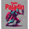 thumbnail image 2 of Padel Paladin Adult Heather Gray Crew Neck Short Sleeve Tee-3XL, 2 of 2