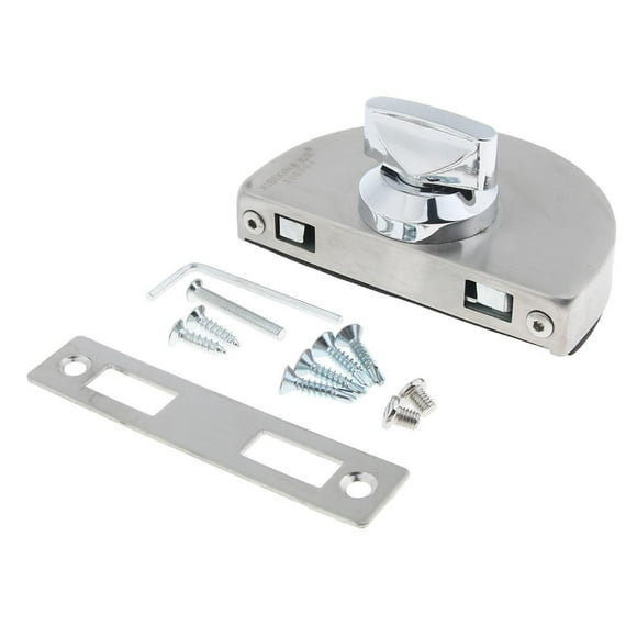 LOVIVER Stainless Steel Glass Door Lock Open /Close Door Latch Locks home and hotel