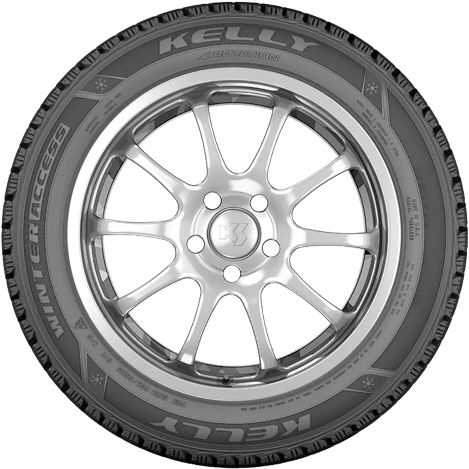 Kelly Winter Access 215/55R16 97T XL Snow Tire Fits: 2013-18 Ford