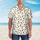 thumbnail image 2 of Fotbe Keys1 Camisa Hawaiana para Hombre Unisex – Camisa Casual de Verano con Botones de Manga Corta de Algodón y Lino,XX-Large, 2 of 7