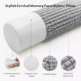 thumbnail image 2 of Cervical Neck Roll Memory Foam Pillow, Bolster Pillow, Round Neck Pillow, 2 of 4