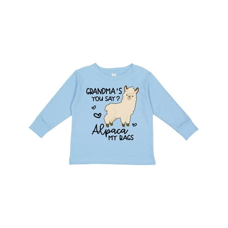

Inktastic Grandma s You Say Alpaca My Bags Gift Toddler Boy or Toddler Girl Long Sleeve T-Shirt
