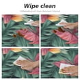 thumbnail image 4 of Leaf Flowers Nordic Tropical Plants Round Fitted Tablecloths Table Covers Wipeable Waterproof Elastic for Kitchen Dinning Parties Wedding Picnic Medium Fits 45-50 Inch Table Size, 4 of 5