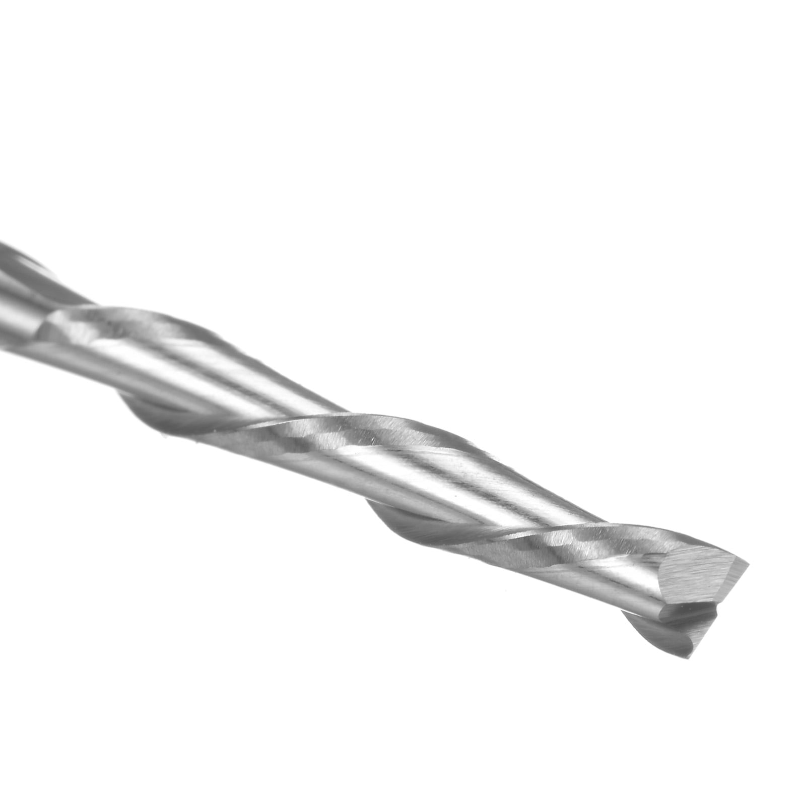 Uxcell 10 Pieces Spiral Router Bits 1/8" Shank 3.175mm x 22mm Up Cut 2 Flutes Carbide CNC End Mill Milling Bit