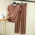 thumbnail image 5 of Summer 2024 New Modal Pajama Sets Women Lounge Cute Sleepwear Short Sleeve Casual Nightwear Large Size M-XXL Female Pijamas, 5 of 7