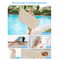 thumbnail image 5 of Beach Towel Moroccan Texture Bath Pool Towels Vintage Linen Absorbent Beach Towel Soft Large Quick Dry Lightweight Camping Travel Sports Yoga Gym Swim Towels for Adult 35x70 Inch, 5 of 9