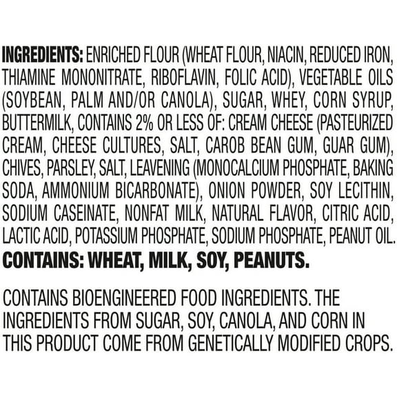 Lance Sandwich Crackers, Captain's Wafers Cream Cheese and Chives, 10 Packs, 6 Sandwiches Each (Pack of 1)