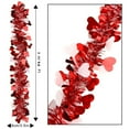 thumbnail image 3 of Luluganb Valentines Day Decor,9.8 Ft 1 Strings Valentines Heart Metallic Hanging Garland Valentine's Day Decorations for Home Indoor Outdoor Mantel Table Wedding Party Decor, 3 of 4