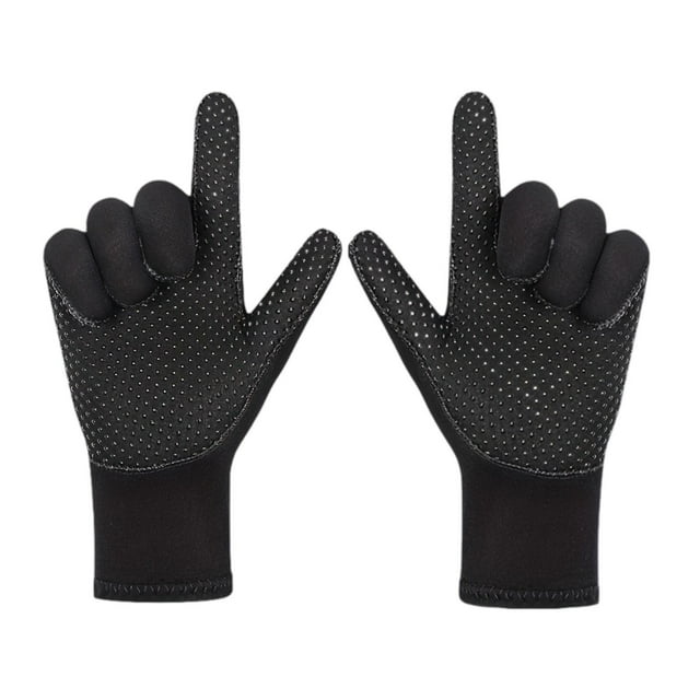 Guantes de neopreno Los guantes de buceo de 3 mm mantienen la protección contra la mano contra el deslizamiento de la mano para la pesca de accesorios M