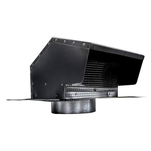 Builder's Best Galvanized Steel Roof Vent Cap with 6" Collar & Removable Screen