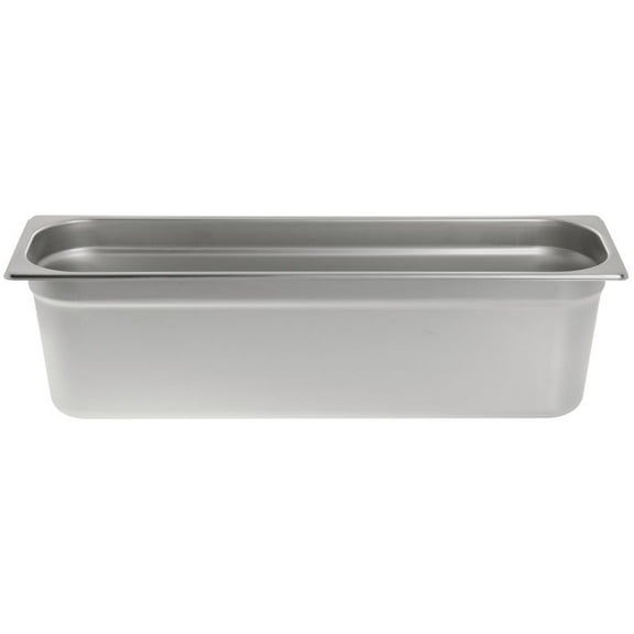 Kratos by Hubert 1/2 Size Long Steam Table Pan 22 Gauge Stainless Steel - 6" D