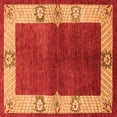 thumbnail image 1 of Ahgly Company Indoor Square Oriental Orange Industrial Area Rugs, 8' Square, 1 of 4